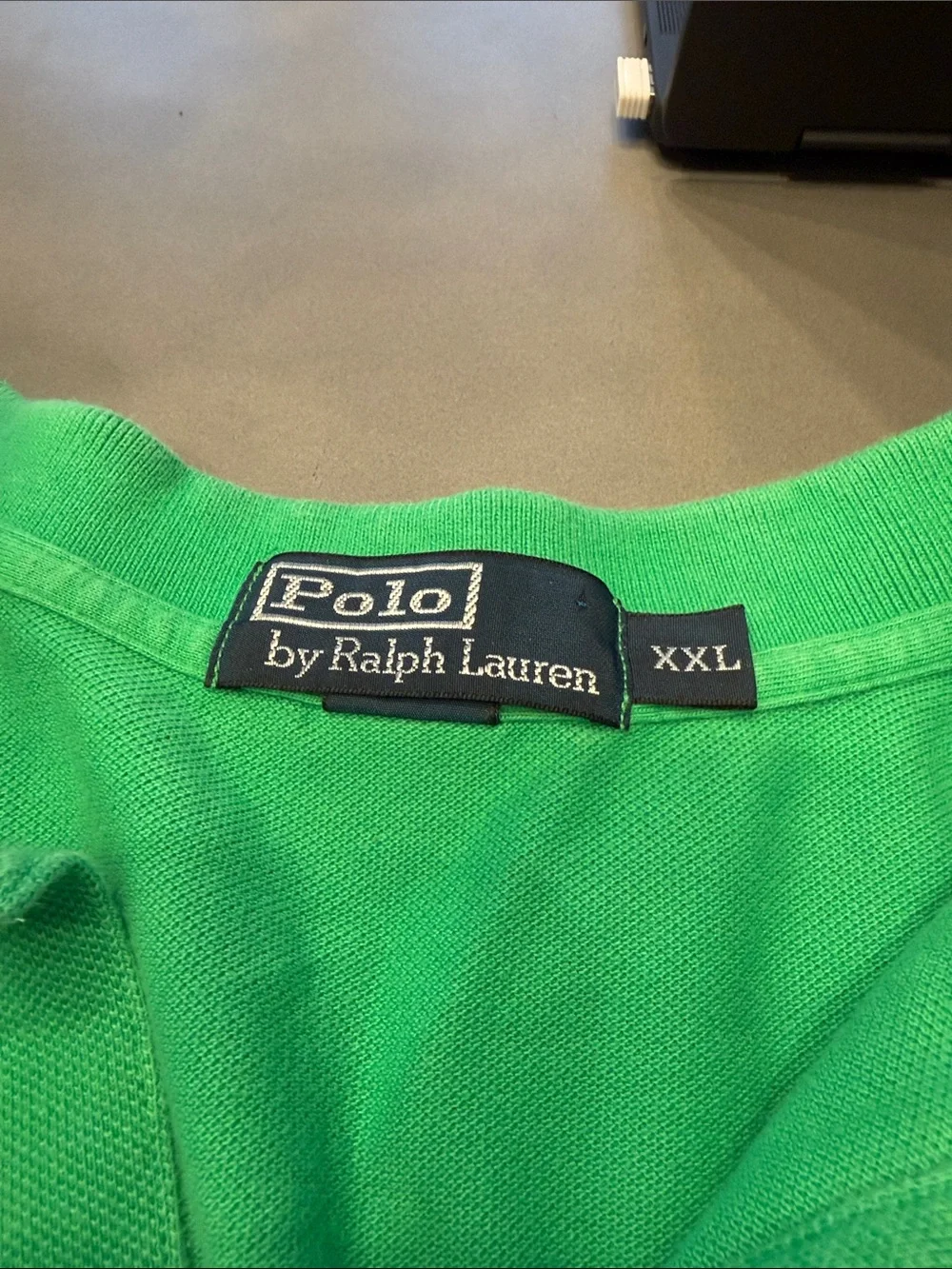 Ralph Lauren Green Polo with Pink Pony Embroidery